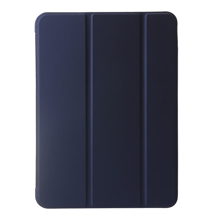 For iPad Pro 11 2024 Three-fold Holder Flip Tablet Leather Case(Dark Blue) - iPad Pro 11 2024 Cases by PMC TechLife | Online Shopping South Africa | PMC TechLife | Buy Now Pay Later Mobicred