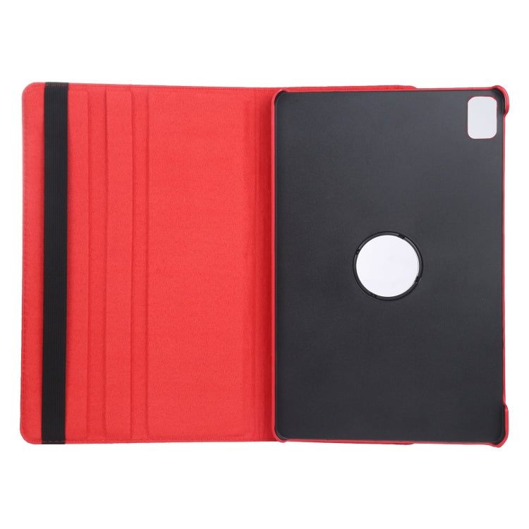 For iPad Pro 13 2024 360 Degree Rotation Litchi Texture Leather Tablet Case with Holder(Red) - iPad Pro 13 2024 Cases by PMC TechLife | Online Shopping South Africa | PMC TechLife | Buy Now Pay Later Mobicred