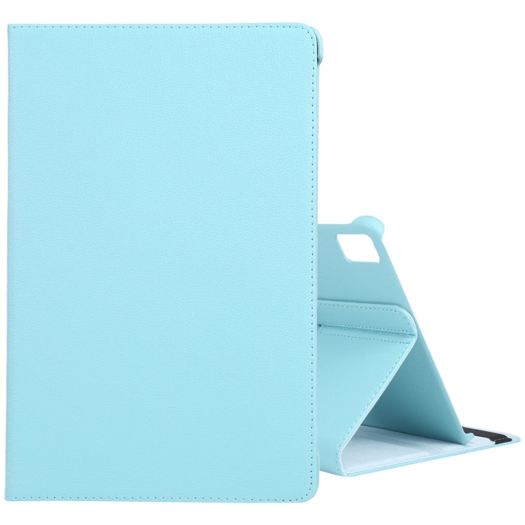For iPad Air 13 2024 360 Degree Rotation Litchi Texture Leather Tablet Case with Holder(Sky Blue) - iPad Air 13 2024 Cases by PMC TechLife | Online Shopping South Africa | PMC TechLife | Buy Now Pay Later Mobicred