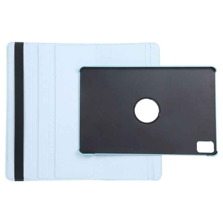 For iPad Air 13 2024 360 Degree Rotation Litchi Texture Leather Tablet Case with Holder(Sky Blue) - iPad Air 13 2024 Cases by PMC TechLife | Online Shopping South Africa | PMC TechLife | Buy Now Pay Later Mobicred
