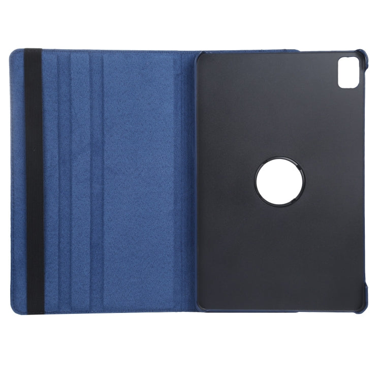 For iPad Air 13 2024 360 Degree Rotation Litchi Texture Leather Tablet Case with Holder(Dark Blue) - iPad Air 13 2024 Cases by PMC TechLife | Online Shopping South Africa | PMC TechLife | Buy Now Pay Later Mobicred