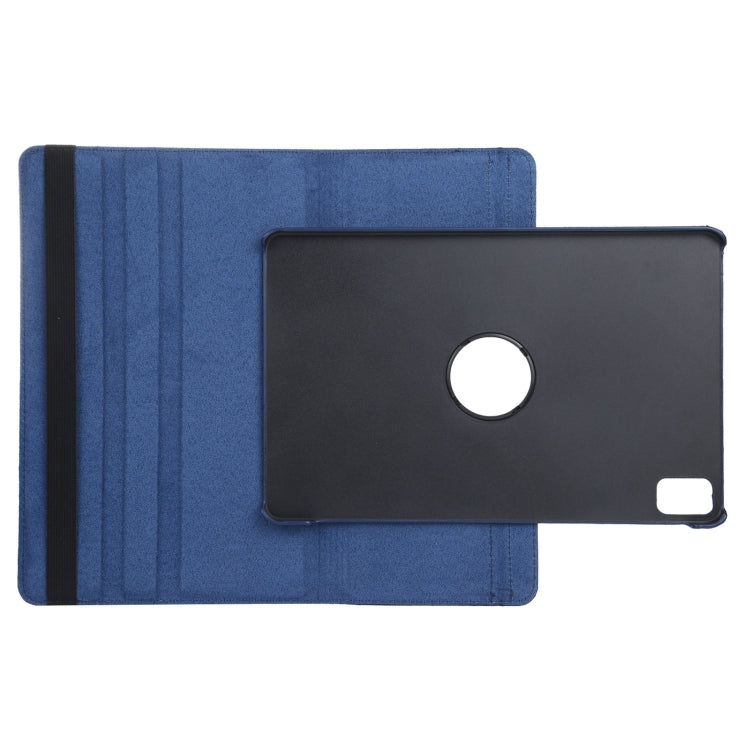 For iPad Air 13 2024 360 Degree Rotation Litchi Texture Leather Tablet Case with Holder(Dark Blue) - iPad Air 13 2024 Cases by PMC TechLife | Online Shopping South Africa | PMC TechLife | Buy Now Pay Later Mobicred