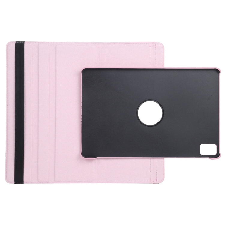 For iPad Air 13 2025 / 2024 360 Degree Rotation Litchi Texture Leather Tablet Case with Holder(Pink) - free shipping - PMC TechLife - Order now!