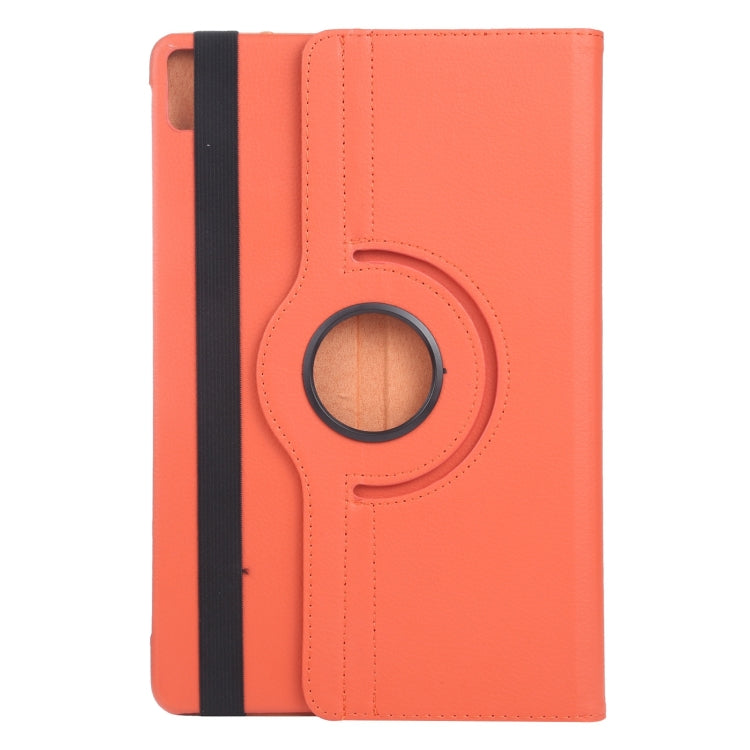 For iPad Air 13 2024 360 Degree Rotation Litchi Texture Leather Tablet Case with Holder(Orange) - iPad Air 13 2024 Cases by PMC TechLife | Online Shopping South Africa | PMC TechLife | Buy Now Pay Later Mobicred