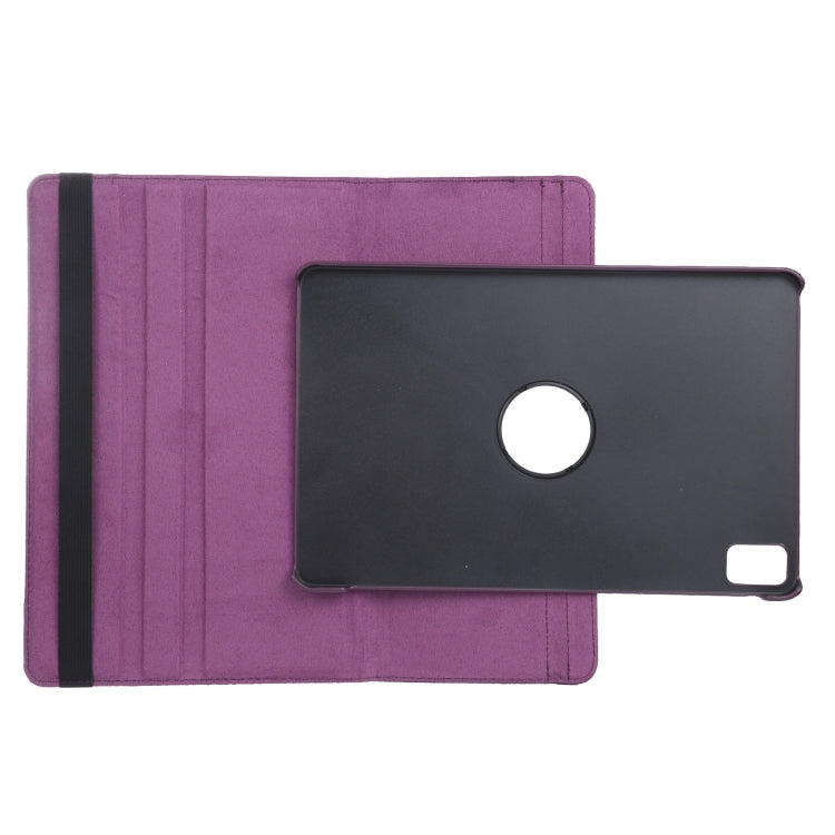 For iPad Air 11 2024 360 Degree Rotation Litchi Texture Leather Tablet Case with Holder(Purple) - iPad Air 11 2024 Cases by PMC TechLife | Online Shopping South Africa | PMC TechLife | Buy Now Pay Later Mobicred