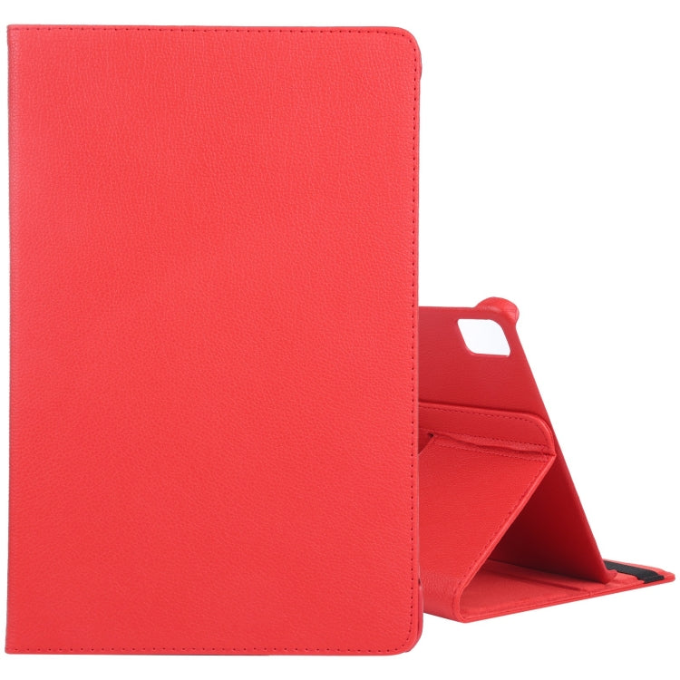 For iPad Air 11 2024 360 Degree Rotation Litchi Texture Leather Tablet Case with Holder(Red) - iPad Air 11 2024 Cases by PMC TechLife | Online Shopping South Africa | PMC TechLife | Buy Now Pay Later Mobicred
