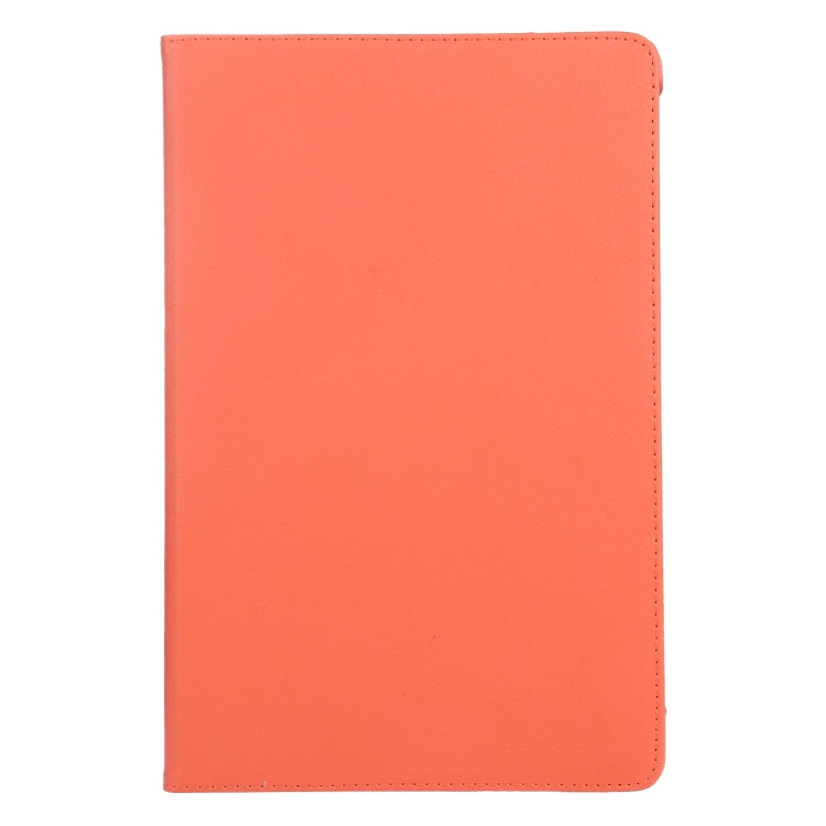 For iPad Air 11 2024 360 Degree Rotation Litchi Texture Leather Tablet Case with Holder(Orange) - iPad Air 11 2024 Cases by PMC TechLife | Online Shopping South Africa | PMC TechLife | Buy Now Pay Later Mobicred