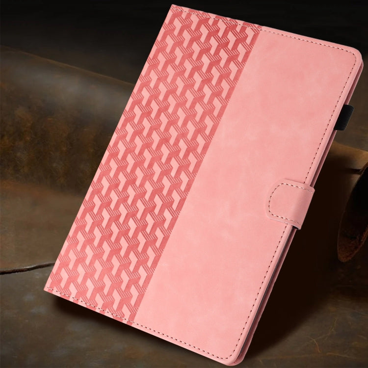 For iPad Pro 11 2024 Building Blocks Embossed Leather Smart Tablet Case(Pink) - iPad Pro 11 2024 Cases by PMC TechLife | Online Shopping South Africa | PMC TechLife | Buy Now Pay Later Mobicred