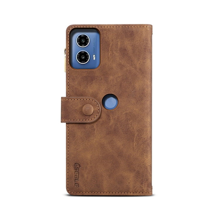 For Motorola Moto G34 ESEBLE Retro Frosted RFID Leather Phone Case(Brown) - free shipping - PMC TechLife - Order now!