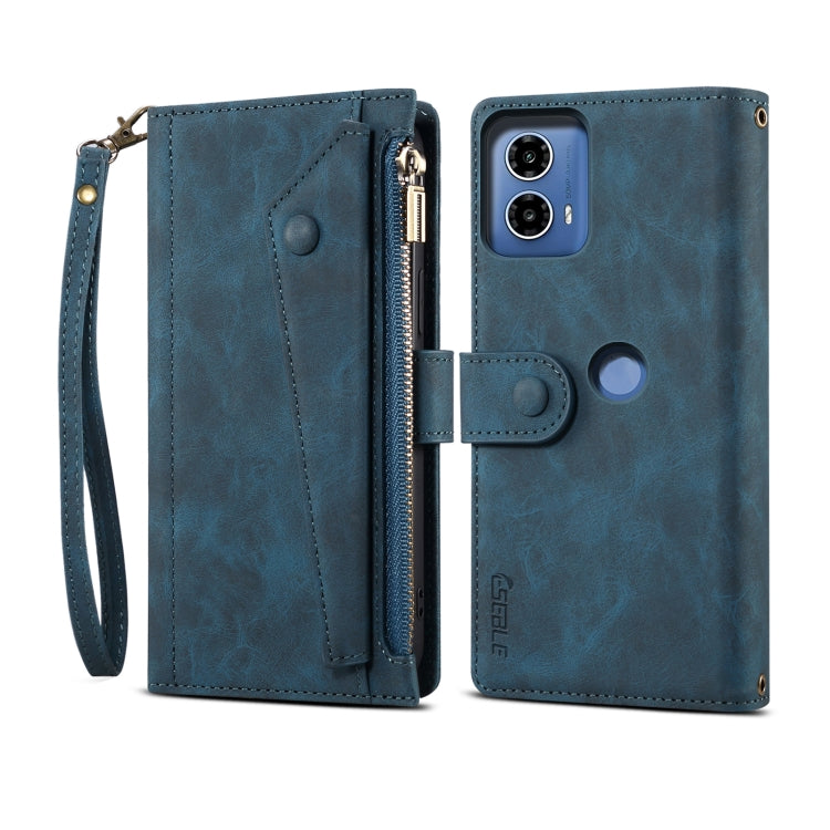 For Motorola Moto G34 ESEBLE Retro Frosted RFID Leather Phone Case(Dark Green) - Motorola Cases by ESEBLE | Online Shopping South Africa | PMC TechLife | Buy Now Pay Later Mobicred