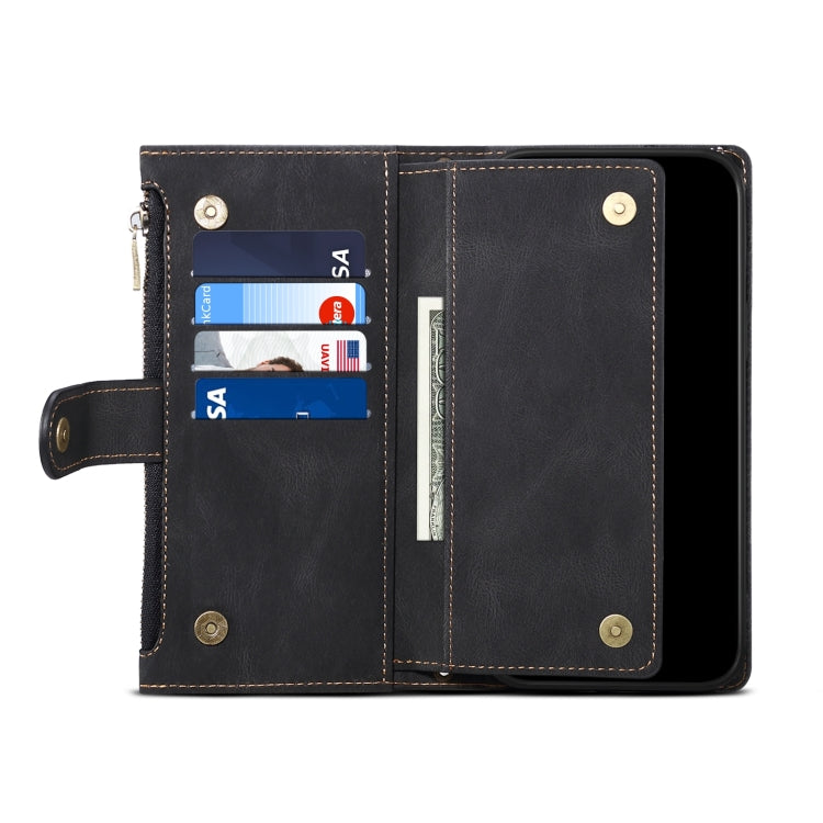 For Motorola Edge 50 Fusion ESEBLE Retro Frosted RFID Leather Phone Case(Black) - Motorola Cases by ESEBLE | Online Shopping South Africa | PMC TechLife | Buy Now Pay Later Mobicred