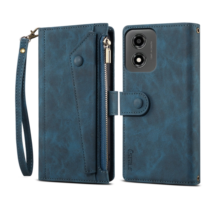 For Motorola Moto E14 ESEBLE Retro Frosted RFID Leather Phone Case(Dark Green) - free shipping - PMC TechLife - Order now!