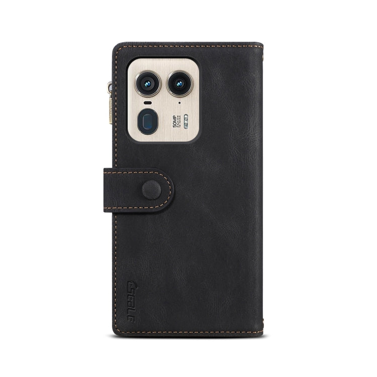 For Motorola Edge 50 Ultra ESEBLE Retro Frosted RFID Leather Phone Case(Black) - Motorola Cases by ESEBLE | Online Shopping South Africa | PMC TechLife | Buy Now Pay Later Mobicred