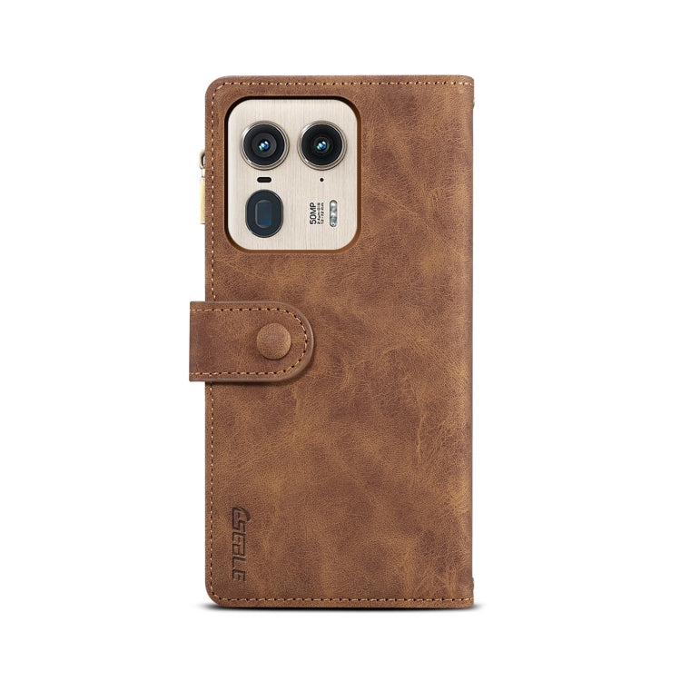For Motorola Edge 50 Ultra ESEBLE Retro Frosted RFID Leather Phone Case(Brown) - free shipping - PMC TechLife - Order now!