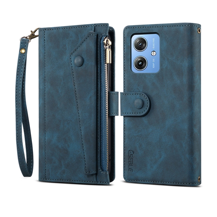 For Motorola Moto G54 5G Global ESEBLE Retro Frosted RFID Leather Phone Case(Dark Green) - Motorola Cases by ESEBLE | Online Shopping South Africa | PMC TechLife | Buy Now Pay Later Mobicred