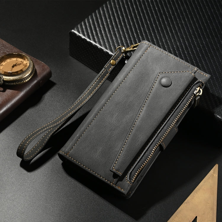 For Motorola Moto G75 5G ESEBLE Retro Frosted RFID Leather Phone Case(Black) - free shipping - PMC TechLife - Order now!
