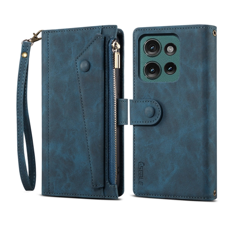 For Motorola Moto G75 5G ESEBLE Retro Frosted RFID Leather Phone Case(Dark Green) - Motorola Cases by ESEBLE | Online Shopping South Africa | PMC TechLife | Buy Now Pay Later Mobicred