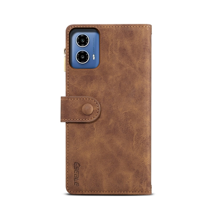 For Motorola Moto G35 ESEBLE Retro Frosted RFID Leather Phone Case(Brown) - Motorola Cases by ESEBLE | Online Shopping South Africa | PMC TechLife | Buy Now Pay Later Mobicred