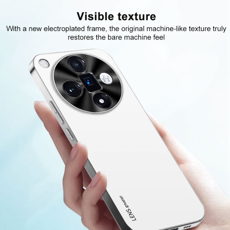For OPPO Reno11 Global AG Frosted Electroplating Acrylic Phone Case(Sierra Blue) - free shipping - PMC TechLife - Order now!
