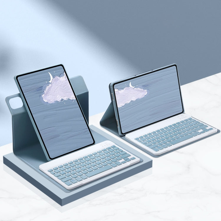 For Xiaomi Pad 5 / Pad 5 Pro 11 inch Detachable Keyboard Smart Tablet Leather Case(Blue) - Others Keyboard by PMC TechLife | Online Shopping South Africa | PMC TechLife | Buy Now Pay Later Mobicred