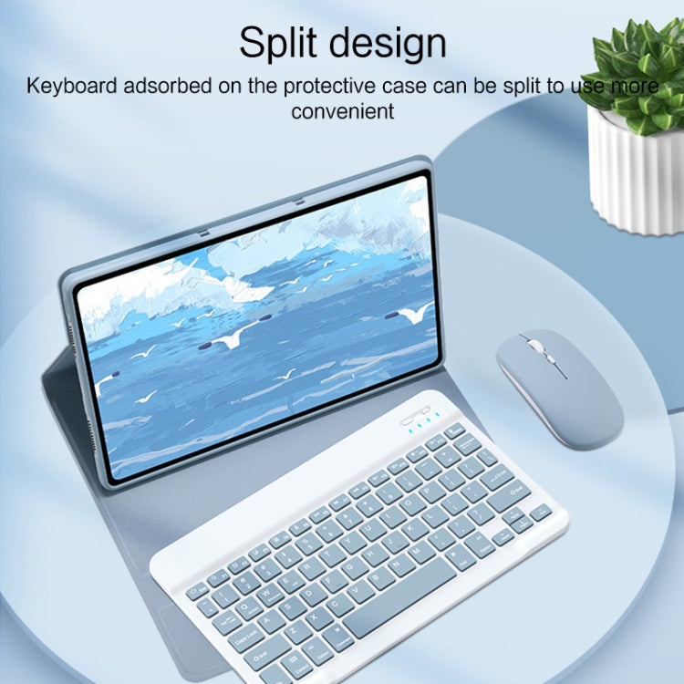 For Xiaomi Pad 5 Pro 12.4 inch Detachable Keyboard Smart Tablet Leather Case(Blue) - Xiaomi Keyboard by PMC TechLife | Online Shopping South Africa | PMC TechLife | Buy Now Pay Later Mobicred