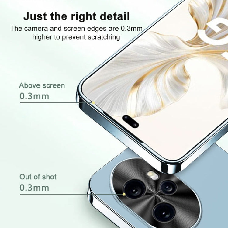 For Honor Magic7 Lite AG Frosted Electroplating Acrylic Phone Case(Navy Blue) - free shipping - PMC TechLife - Order now!