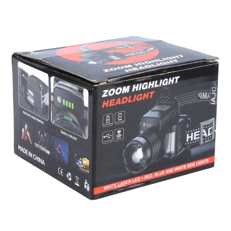 HL-03 Intelligent Induction Zoom Headlight Work Light(Black) - Headlamp by PMc TechLife | Online Shopping South Africa | PMc TechLife | Buy Now Pay Later Mobicred