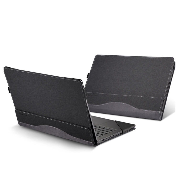 For HP Spectre X360 14 inch 14-ea / 14-ef Leather Laptop Shockproof Protective Case(Black) - free shipping - PMC Jewellery - Order now!