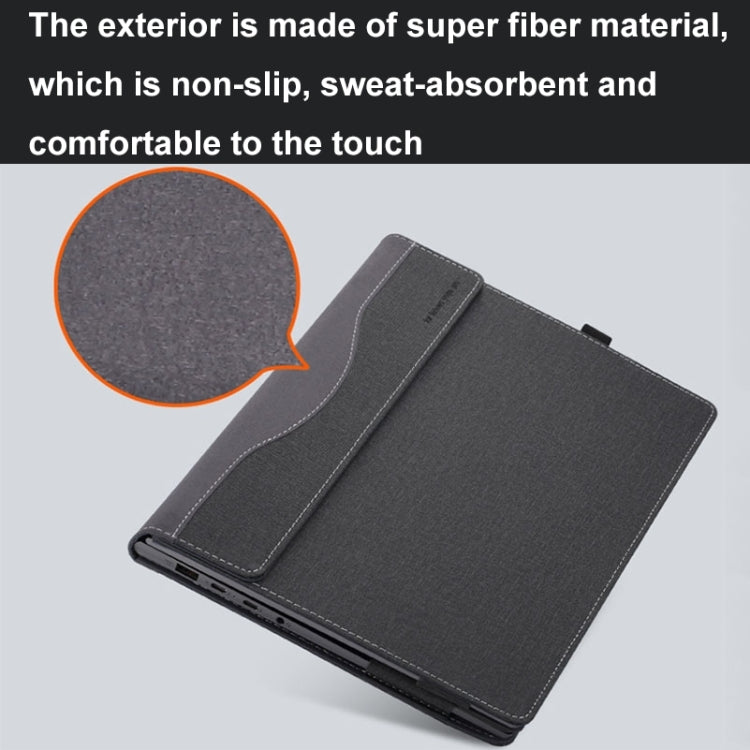 For HP Spectre X360 14 inch 14-ea / 14-ef Leather Laptop Shockproof Protective Case(Black) - free shipping - PMC Jewellery - Order now!