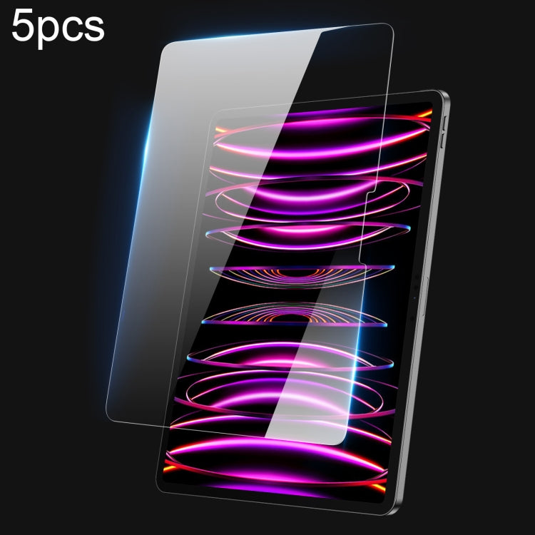 For iPad Pro 12.9 2020/2021/2022 5pcs DUX DUCIS 0.33mm 9H HD Full Screen Tempered Glass Film - iPad Air 13 2025 / 2024 Tempered Glass by DUX DUCIS | Online Shopping South Africa | PMC Jewellery | Buy Now Pay Later Mobicred