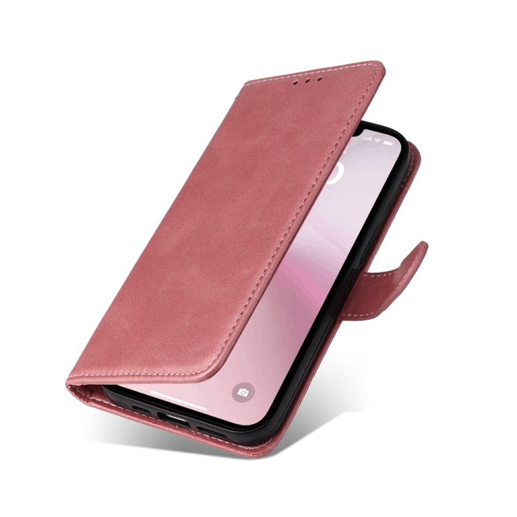 For iPhone 16e Classic Calf Texture Flip Leather Phone Case(Rose Gold) - iPhone 16e Cases by PMC TechLife | Online Shopping South Africa | PMC TechLife | Buy Now Pay Later Mobicred