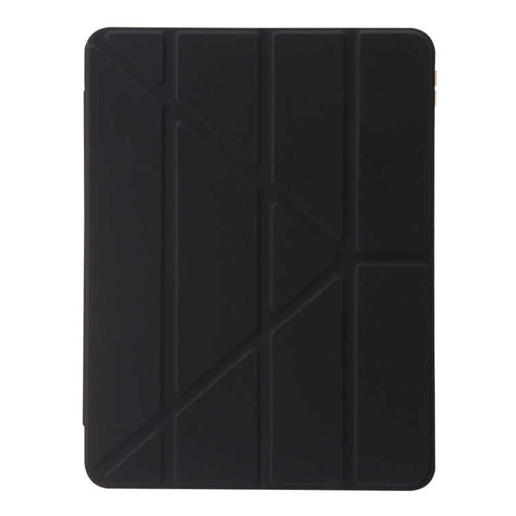 For iPad Air 13 2025 / 2024 Clear Acrylic Deformation Leather Tablet Case(Black) - iPad Air 13 2025 / 2024 Cases by PMC TechLife | Online Shopping South Africa | PMC TechLife | Buy Now Pay Later Mobicred
