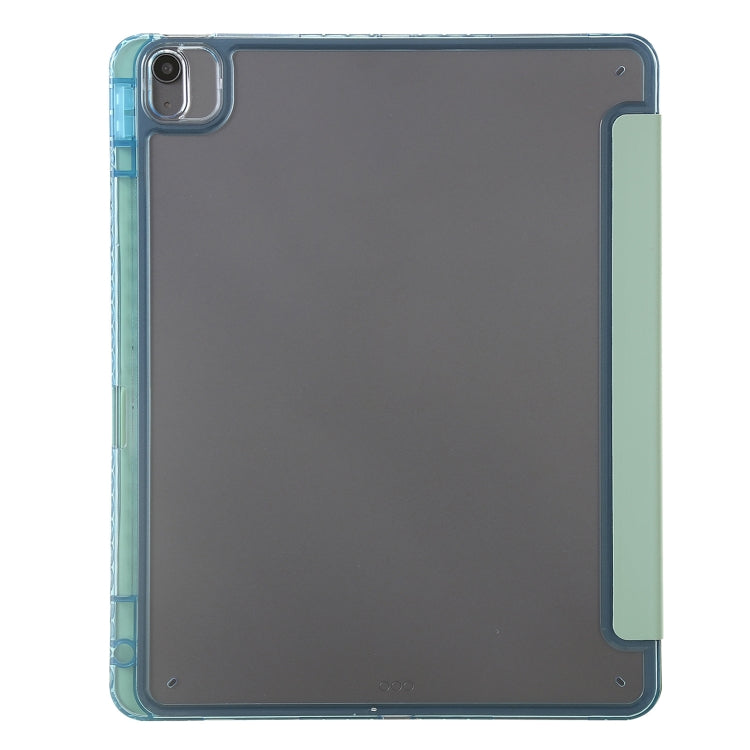 For iPad Air 13 2025 / 2024 Clear Acrylic Deformation Leather Tablet Case(Dark Green) - iPad Air 13 2025 / 2024 Cases by PMC TechLife | Online Shopping South Africa | PMC TechLife | Buy Now Pay Later Mobicred