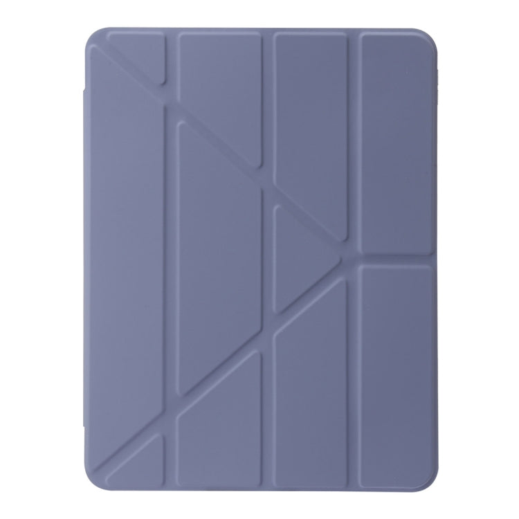 For iPad Air 13 2025 / 2024 Clear Acrylic Deformation Leather Tablet Case(Lavender Purple) - iPad Air 13 2025 / 2024 Cases by PMC TechLife | Online Shopping South Africa | PMC TechLife | Buy Now Pay Later Mobicred