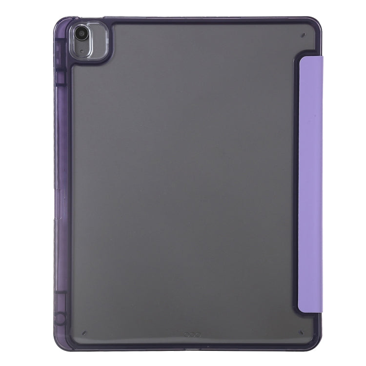 For iPad Air 13 2025 / 2024 Clear Acrylic Deformation Leather Tablet Case(Lavender Purple) - iPad Air 13 2025 / 2024 Cases by PMC TechLife | Online Shopping South Africa | PMC TechLife | Buy Now Pay Later Mobicred