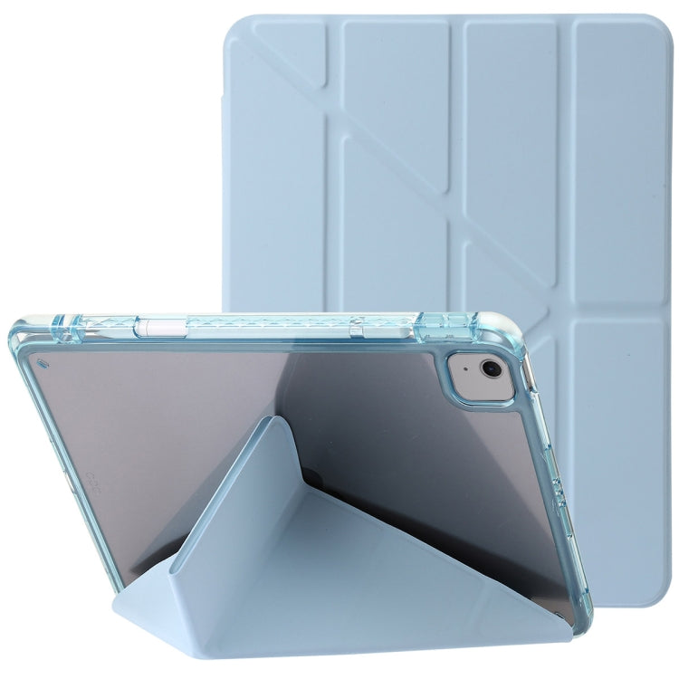 For iPad Air 13 2025 / 2024 Clear Acrylic Deformation Leather Tablet Case(Ice Blue) - iPad Air 13 2025 / 2024 Cases by PMC TechLife | Online Shopping South Africa | PMC TechLife | Buy Now Pay Later Mobicred