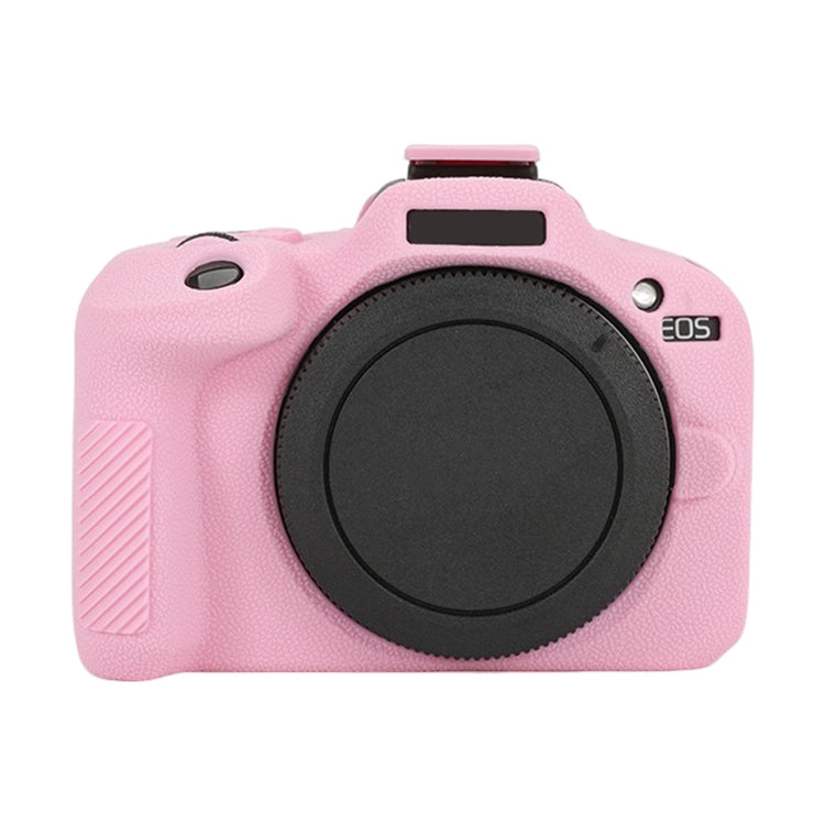 For Canon EOS R100 Litchi Texture Soft Silicone Protective Case(Pink) - free shipping - PMC TechLife - Order now!