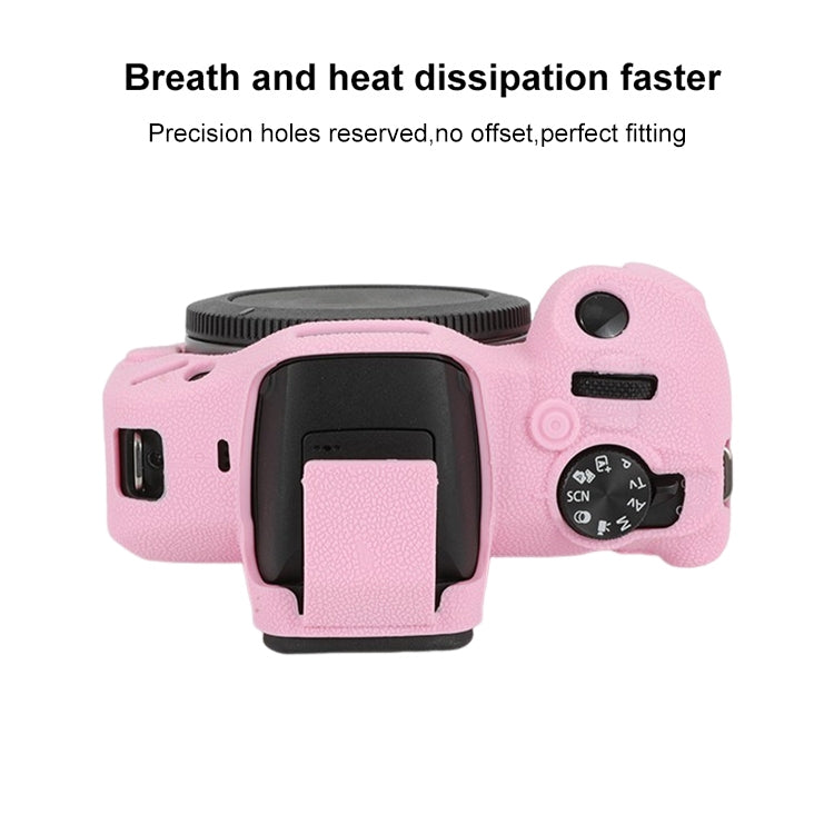 For Canon EOS R100 Litchi Texture Soft Silicone Protective Case(Pink) - free shipping - PMC TechLife - Order now!