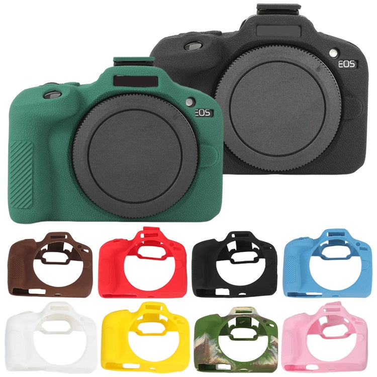 For Canon EOS R100 Litchi Texture Soft Silicone Protective Case(Red) - Protective Case by PMC TechLife | Online Shopping South Africa | PMC TechLife | Buy Now Pay Later Mobicred