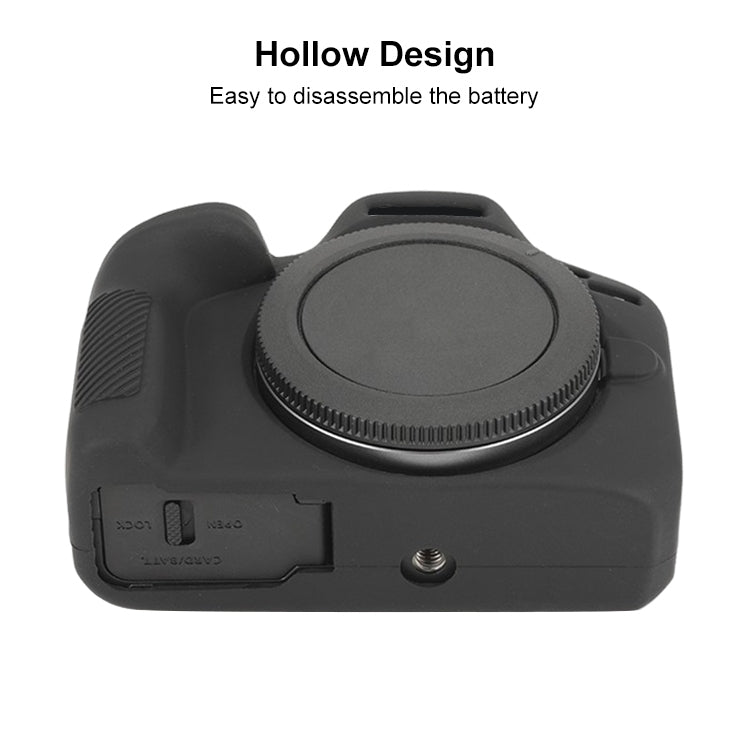 For Canon EOS R100 Glossy Soft Silicone Protective Case(Black) - Protective Case by PMC TechLife | Online Shopping South Africa | PMC TechLife | Buy Now Pay Later Mobicred