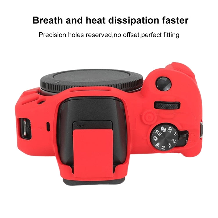 For Canon EOS R100 Glossy Soft Silicone Protective Case(Red) - Protective Case by PMC TechLife | Online Shopping South Africa | PMC TechLife | Buy Now Pay Later Mobicred