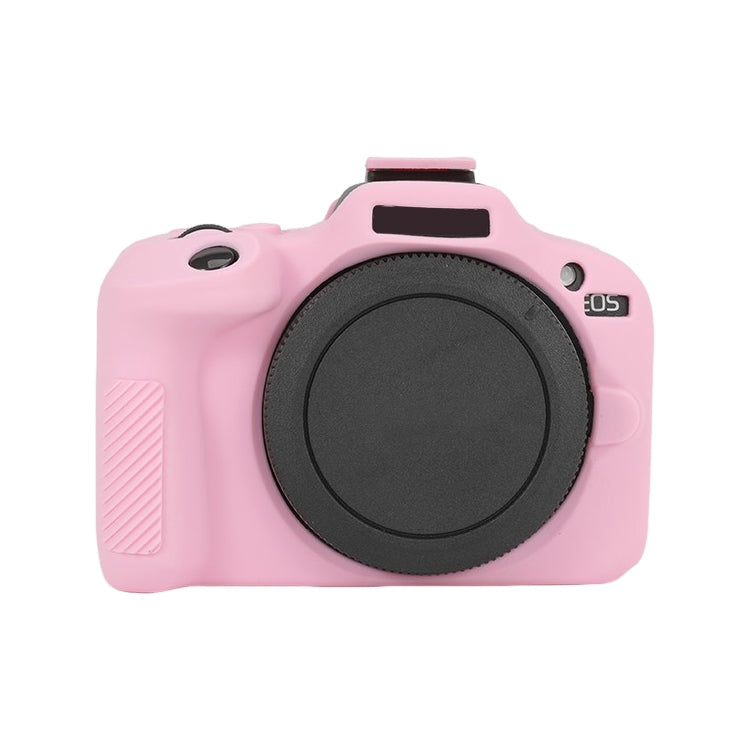 For Canon EOS R100 Glossy Soft Silicone Protective Case(Pink) - Protective Case by PMC TechLife | Online Shopping South Africa | PMC TechLife | Buy Now Pay Later Mobicred