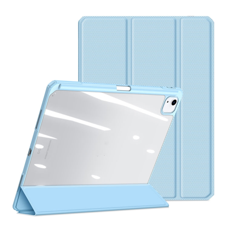 For iPad Air 13 2024 / 2025 DUX DUCIS TOBY Series Antiskid Leather Tablet Case with Sleep / Wake-up Function(Blue) - free shipping - PMC TechLife - Order now!