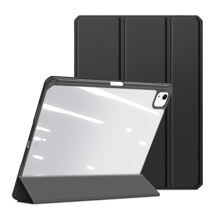 For iPad Air 13 2024 / 2025 DUX DUCIS TOBY Series Antiskid Leather Tablet Case with Sleep / Wake-up Function(Black) - free shipping - PMC TechLife - Order now!