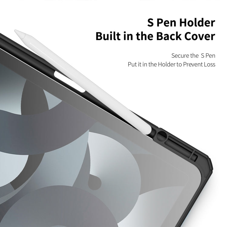 For iPad Air 13 2024 / 2025 DUX DUCIS TOBY Series Antiskid Leather Tablet Case with Sleep / Wake-up Function(Black) - free shipping - PMC TechLife - Order now!