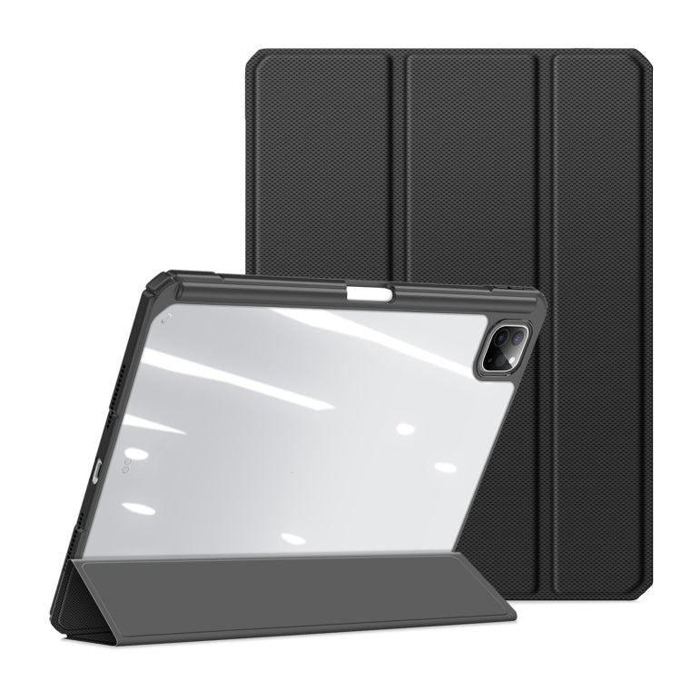 For iPad Pro 11 2024 DUX DUCIS TOBY Series Antiskid Leather Tablet Case with Sleep / Wake-up Function(Black) - free shipping - PMC TechLife - Order now!