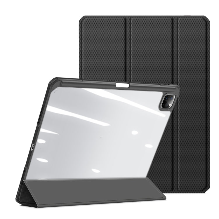 For iPad Pro 13 2024 DUX DUCIS TOBY Series Antiskid Leather Tablet Case with Sleep / Wake-up Function(Black) - free shipping - PMC TechLife - Order now!