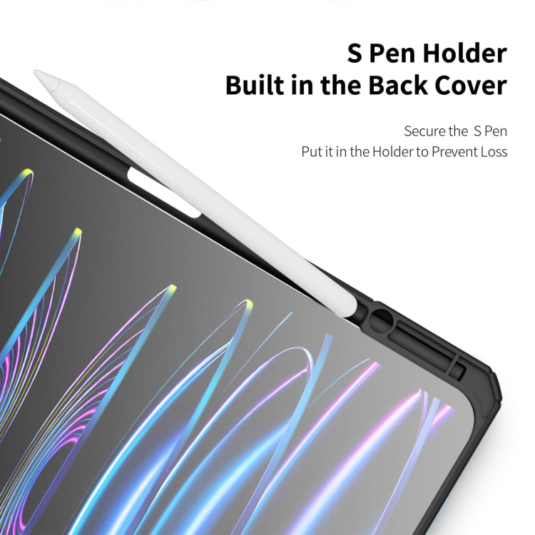 For iPad Pro 13 2024 DUX DUCIS TOBY Series Antiskid Leather Tablet Case with Sleep / Wake-up Function(Black) - free shipping - PMC TechLife - Order now!