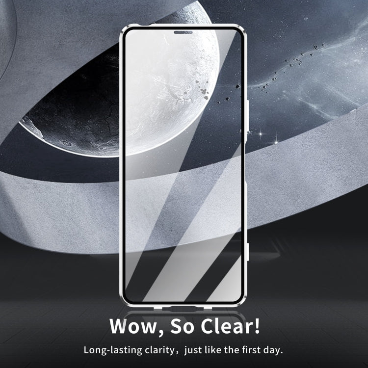 For Sony Xperia 5 V HD Magnetic Metal Tempered Glass Phone Case(Silver) - free shipping - PMC TechLife - Order now!