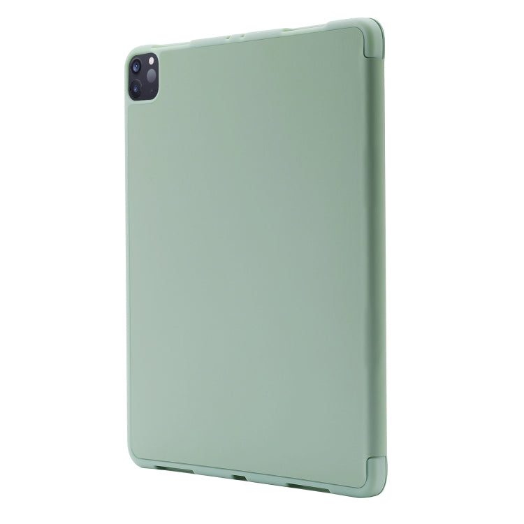 For iPad Pro 11 2024 Skin Feel Tri-fold Leather Tablet Case with Pen Slot(Matcha Green) - iPad Pro 11 2024 Cases by PMC TechLife | Online Shopping South Africa | PMC TechLife | Buy Now Pay Later Mobicred
